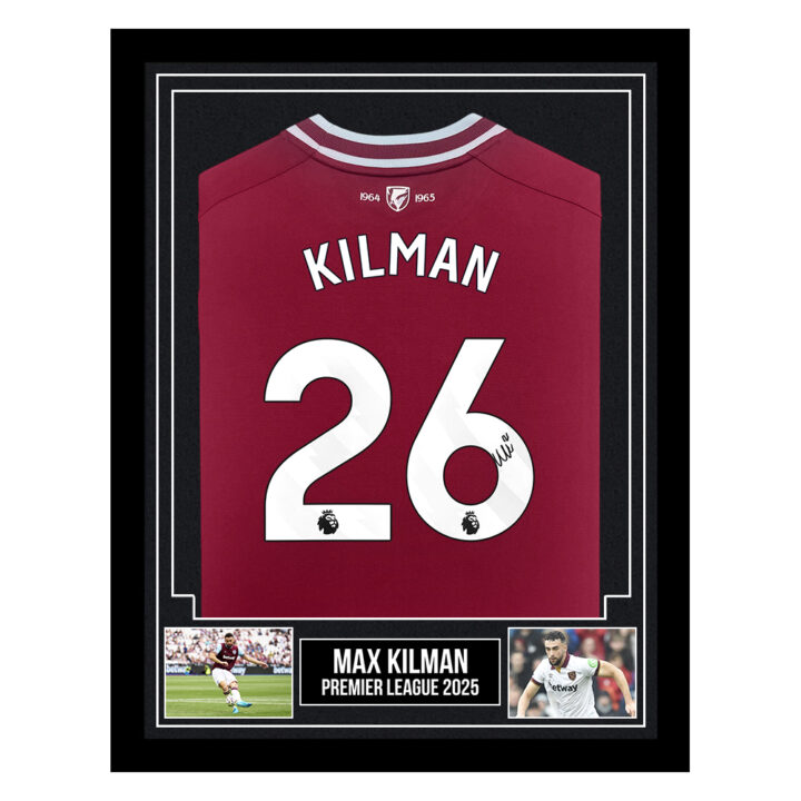 Signed Max Kilman Framed Shirt - Premier League 2025