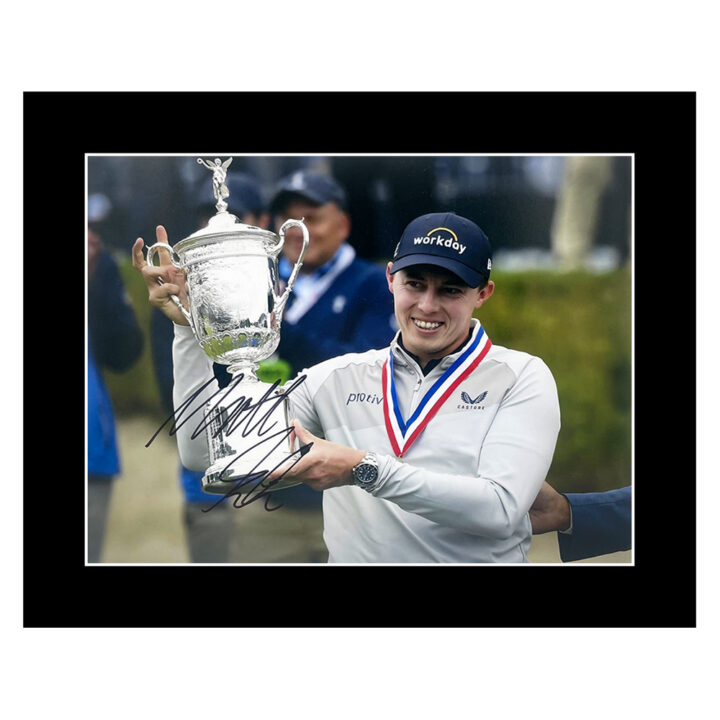 Signed Matt Fitzpatrick Photo Display 12x10 - U.S. Open Champion 2022 (Damaged)