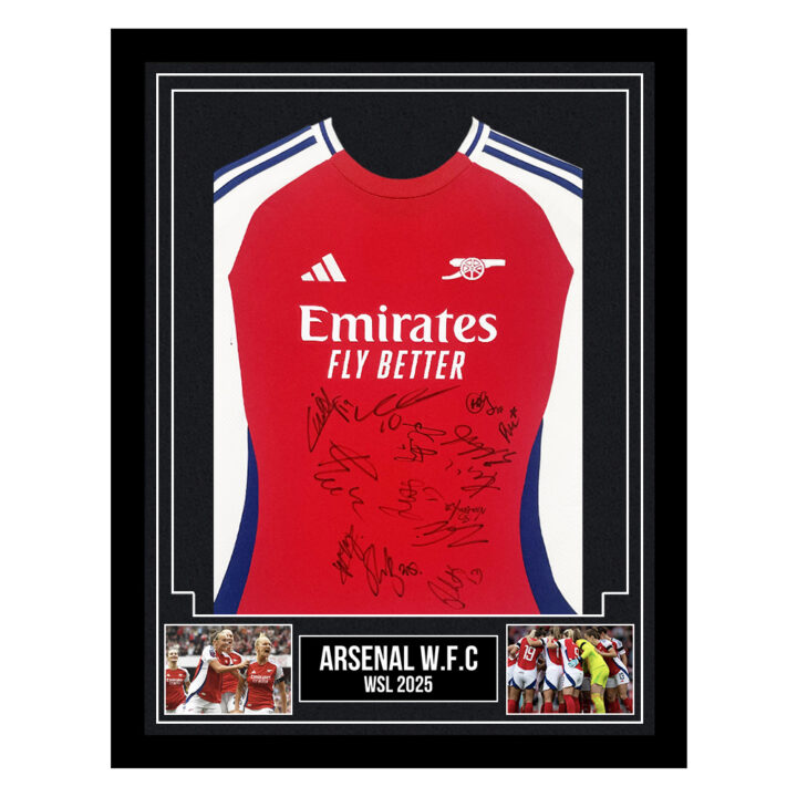 Signed Arsenal W.F.C. Framed Shirt - WSL 2025