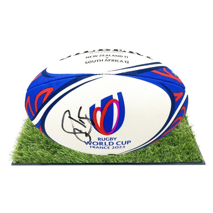 Signed Siya Kolisi Framed Ball - RWC Champion 2023