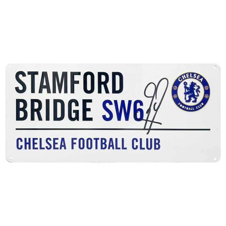 Signed Frank Lampard Street Sign - Champions League Winner 2012