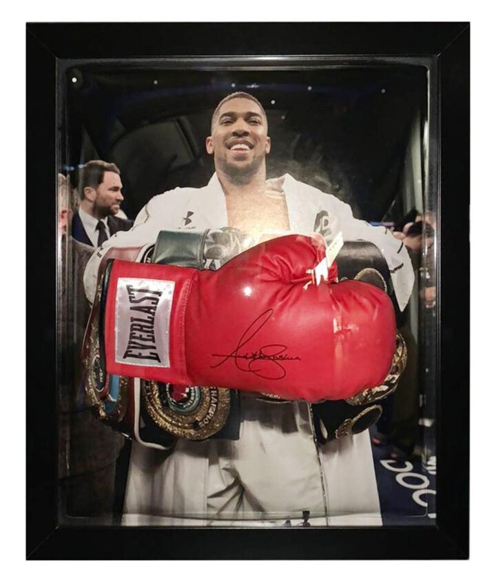 Signed Anthony Joshua Glove Framed Dome - Heavyweight World Champion