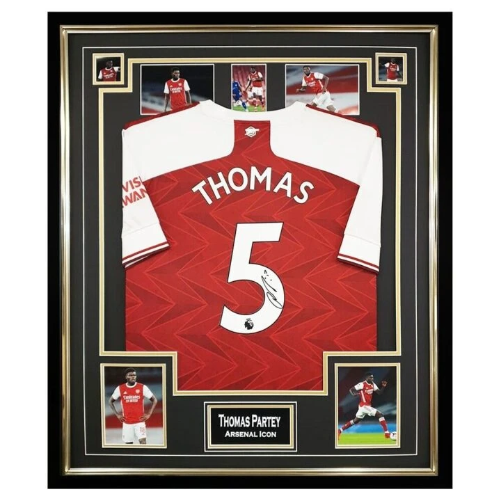Signed Thomas Partey Shirt Framed - Arsenal Icon Jersey