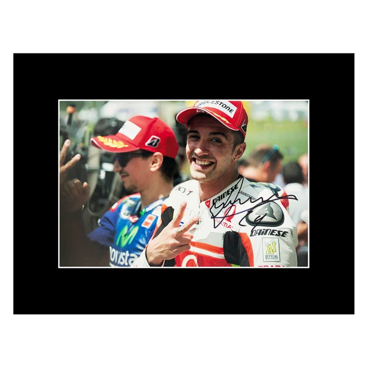 Autographed Andrea Iannone Photo Display - Moto GP