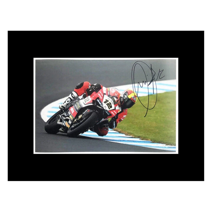 Signed Xavi Fores Photo Display - WSBK Autograph