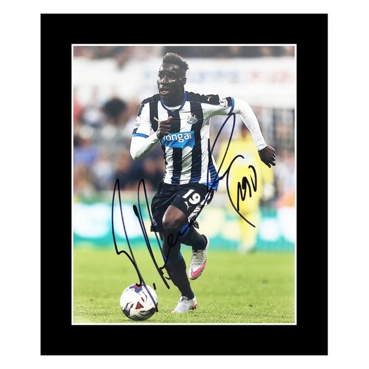 Signed Massadio Haidara Photo Display - Newcastle Icon Autograph