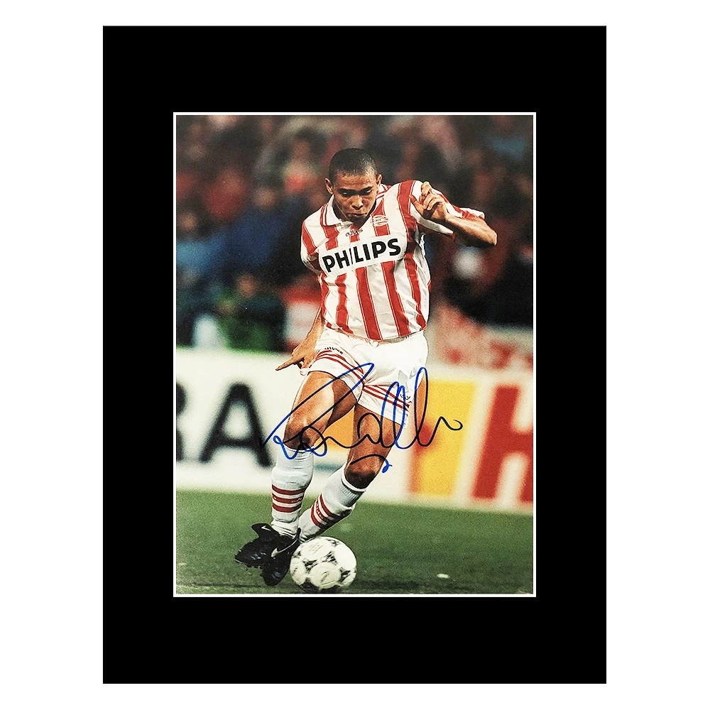 Signed Ronaldo Nazario Photo Display - World Cup Winner 2002