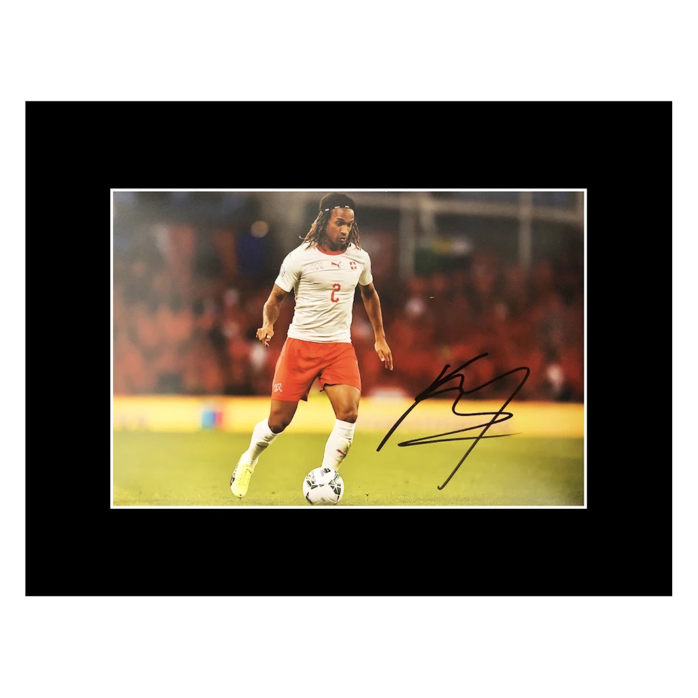 Signed Kevin Mbabu Photo Display - 16x12 Switzerland World Cup 2022