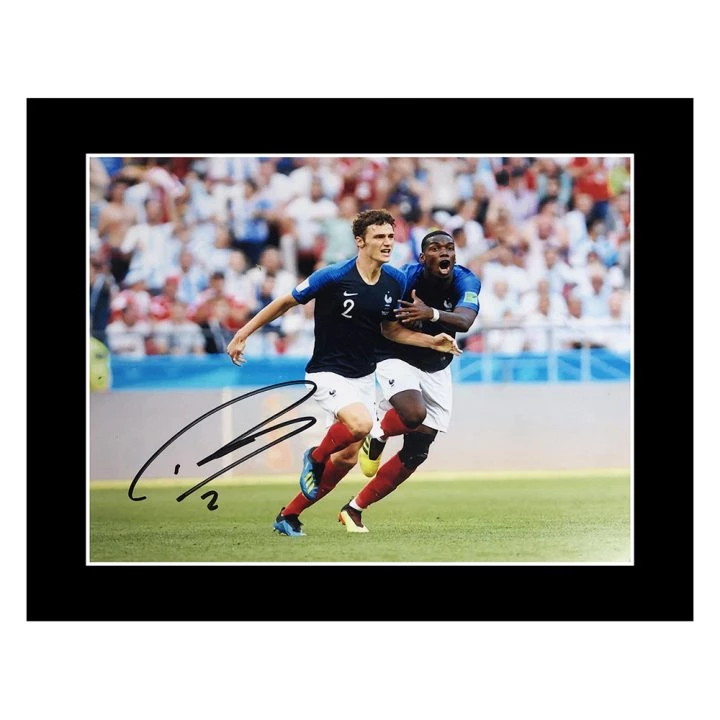 Signed Benjamin Pavard Photo Display - 12x10 France World Cup 2022