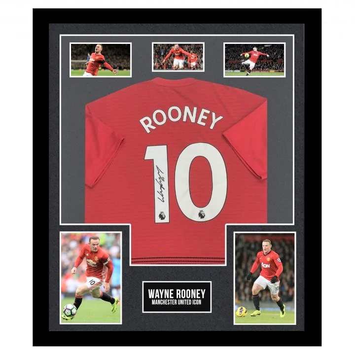 Wayne Rooney Signed Manchester United Premier League Jersey Inscribed Red  Devils (Beckett)