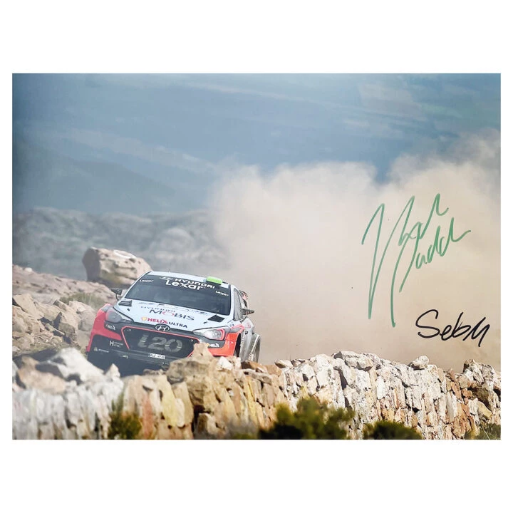 Signed Hayden Paddon & Seb Marshall Poster Photo - Rally Car Icons Autograph