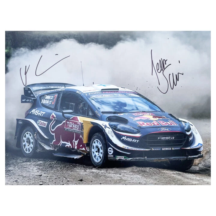 Signed Teemu Suninen Poster Photo - Rally Car Autograph