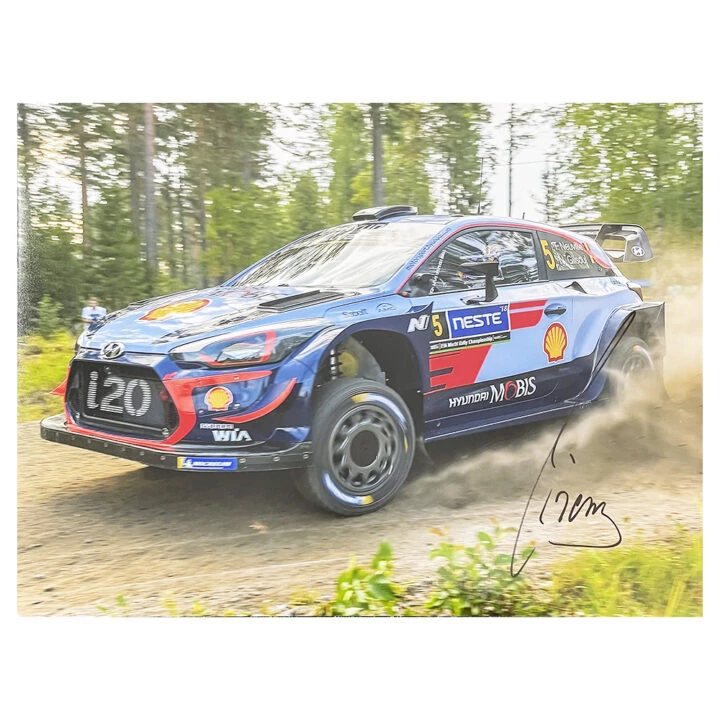 Signed Thierry Neuville Poster Photo - Rally Car Icon Autograph
