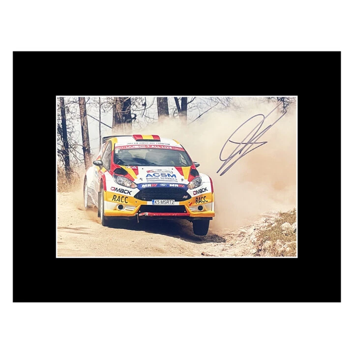 Signed Nil Solans Photo Display - 16x12 Rally Car Icon Autograph