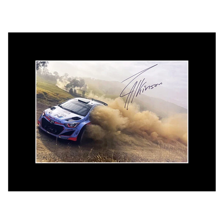 Signed Chris Atkinson Photo Display - 16x12 Rally Car Autograph