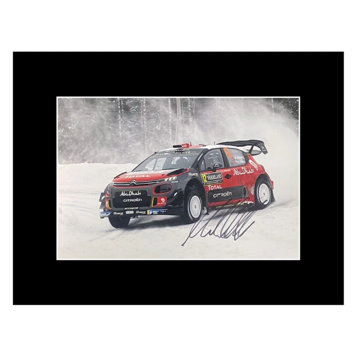 Signed Mads Ostberg Photo Display - 16x12 WRC Racing Icon