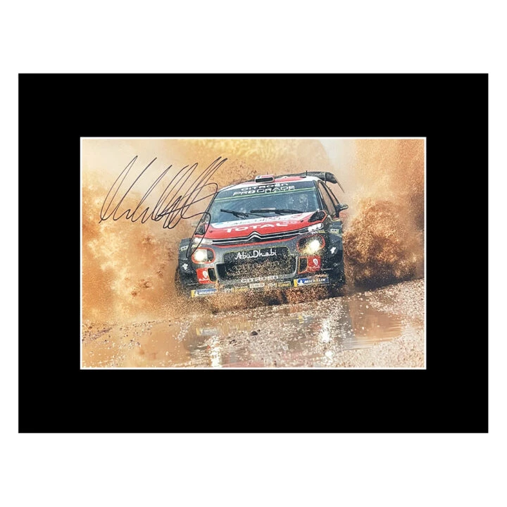 Signed Mads Ostberg Photo Display - 16x12 Rally Car Icon Autograph