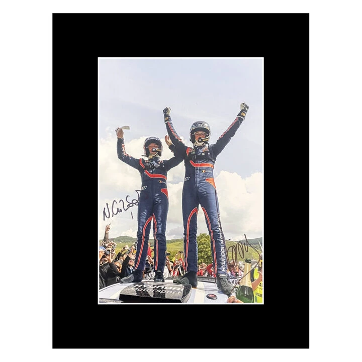 Signed Neuville & Gilsoul Photo Display - 16x12 WRC Icons Autograph