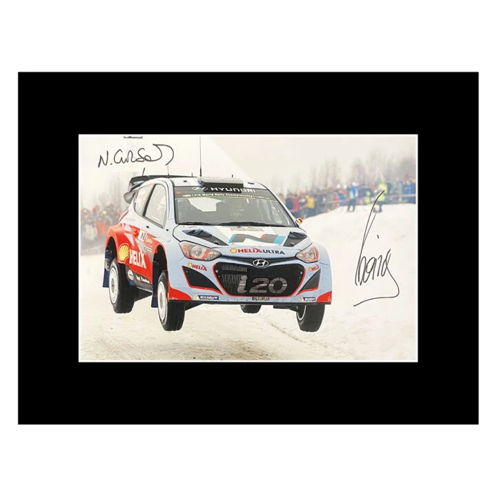 Signed Neuville & Gilsoul Photo Display - 16x12 Rally Car Racing Autograph