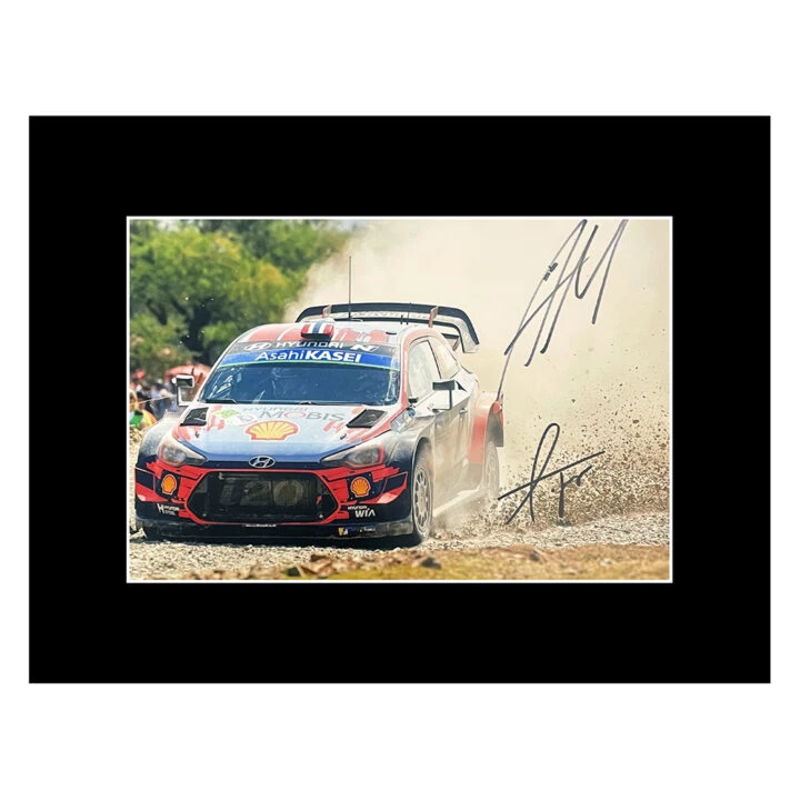 Signed Mikkelsen & Jaeger Photo Display - 16x12 WRC Autograph