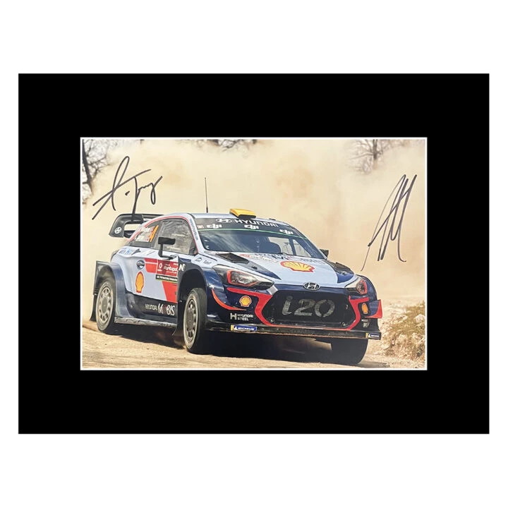 Signed Mikkelsen & Jaeger Photo Display - 16x12 WRC Icons Autograph