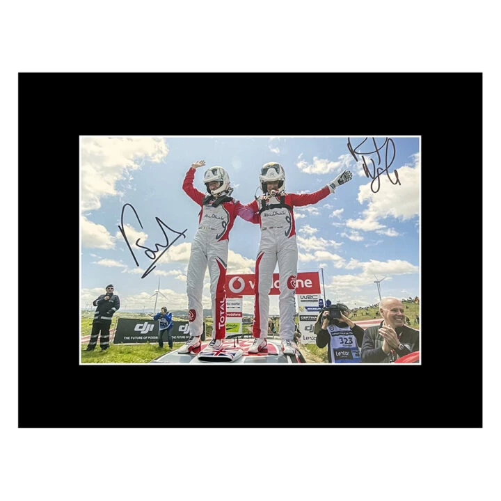 Signed Meeke & Nagle Photo Display - 16x12 Rally Car Icons Autograph