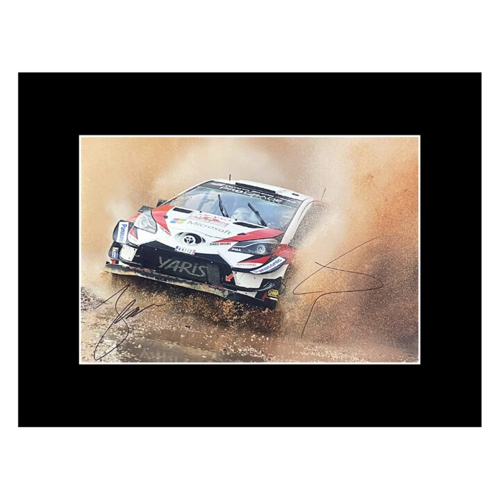 Signed Lappi & Ferm Photo Display - 16x12 Rally Car Racing Autograph