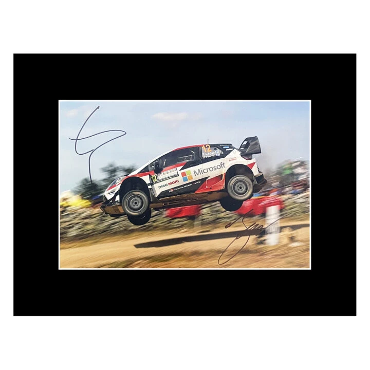 Signed Lappi & Ferm Photo Display - 16x12 Rally Car Racing Icons Autograph