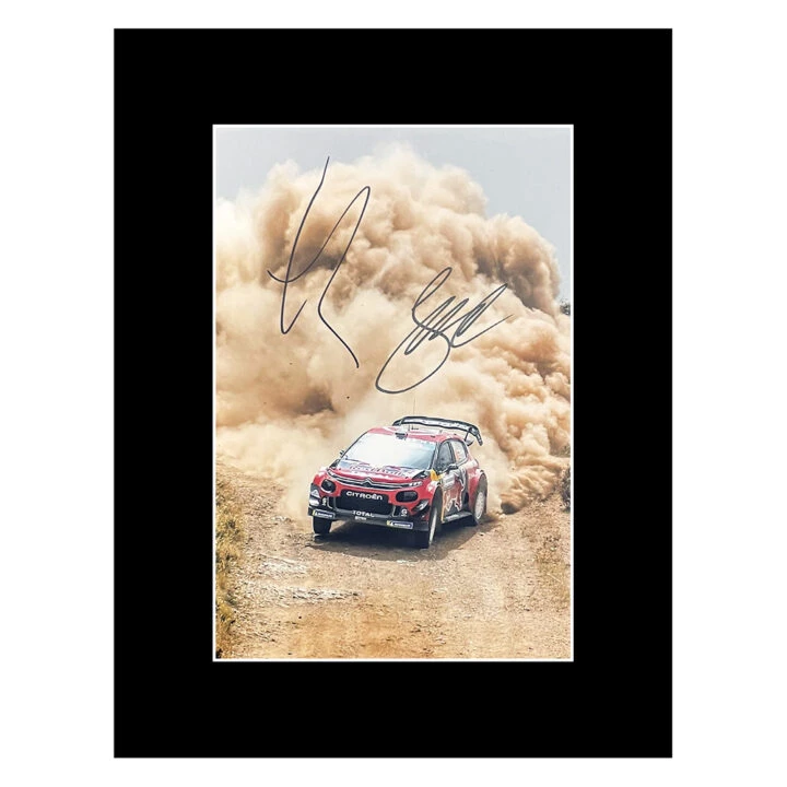 Signed Lappi & Ferm Photo Display - 16x12 Rally Car Icons