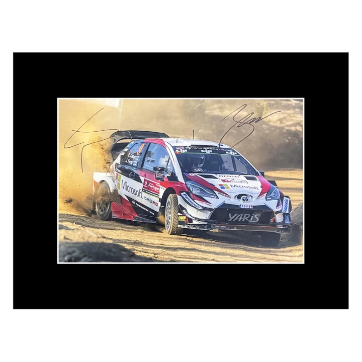 Signed Lappi & Ferm Photo Display - 16x12 Rally Car Icons Autograph