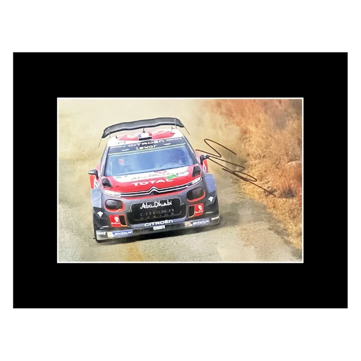 Signed Stephane Lefebvre Photo Display - 16x12 Rally Car Autograph