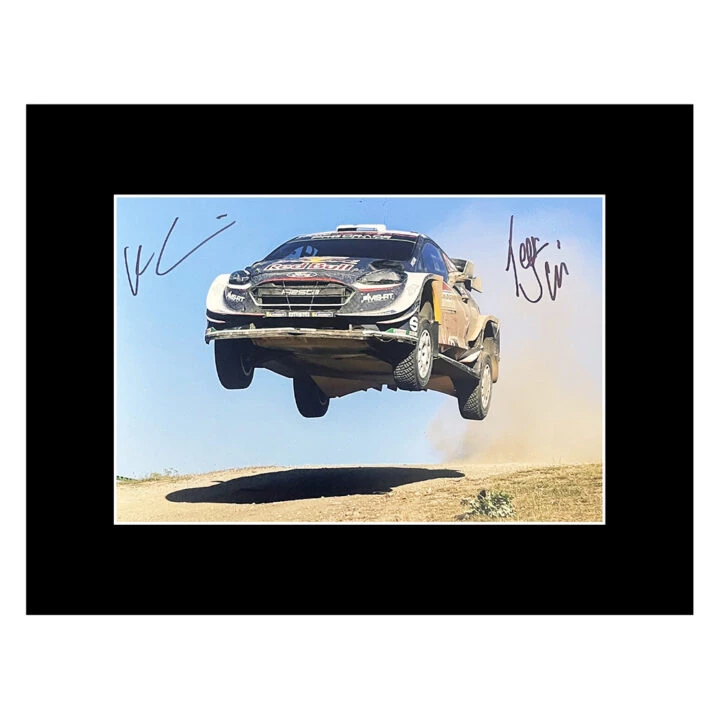 Signed Suninen & Markkula Photo Display - 16x12 Rally Car Autograph