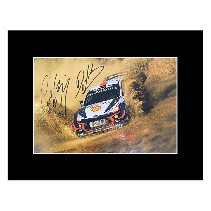 Signed Sordo & Del Barrio Photo Display - 16x12 WRC Icons Autograph