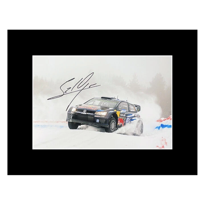 Signed Sebastien Ogier Photo Display - 16x12 Rally Car Racing Autograph