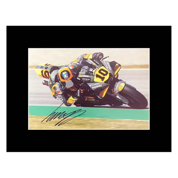 Signed Luca Marini Photo Display - 16x12 Moto GP Icon Autograph