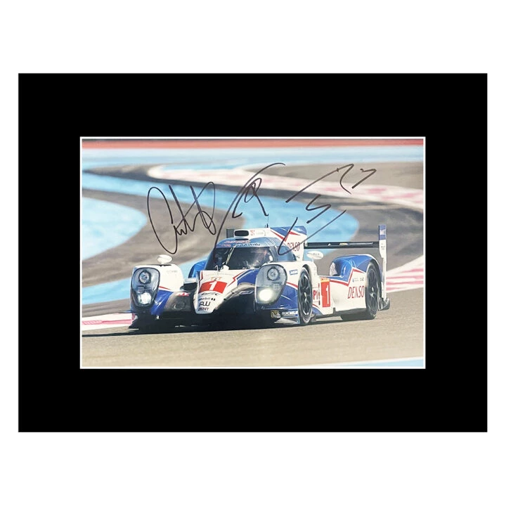 Signed Davidson, Buemi & Nakajima Photo Display - 16x12 Endurance Racing Icons Autograph