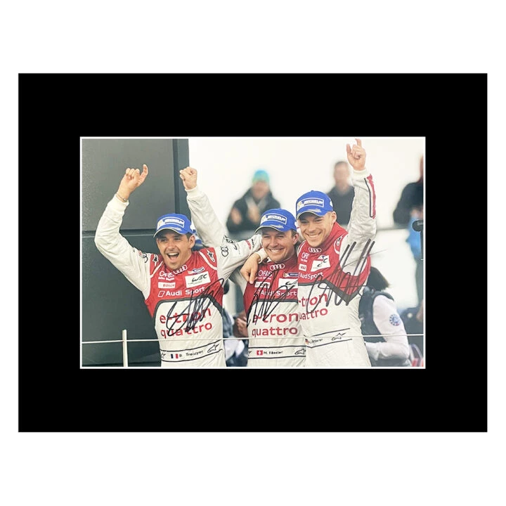 Signed Treluyer, Fassler & Lotterer Photo Display - 16x12 Endurance Racing Icons Autograph