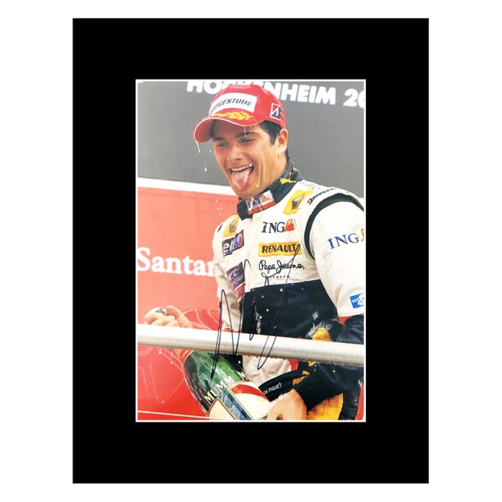 Signed Nelson Piquet Photo Display - 16x12 Formula 1 Icon Autograph