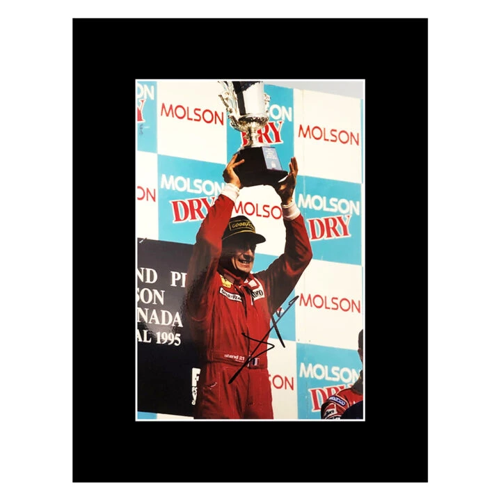 Signed Jean Alesi Photo Display - 16x12 F1 Icon Autograph
