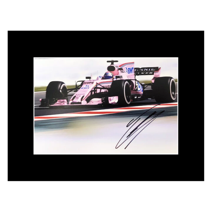 Signed Esteban Ocon Photo Display - 16x12 F1 Icon Autograph