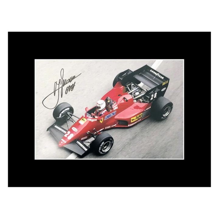 Signed Rene Arnoux Photo Display - 16x12 F1 Icon Autograph