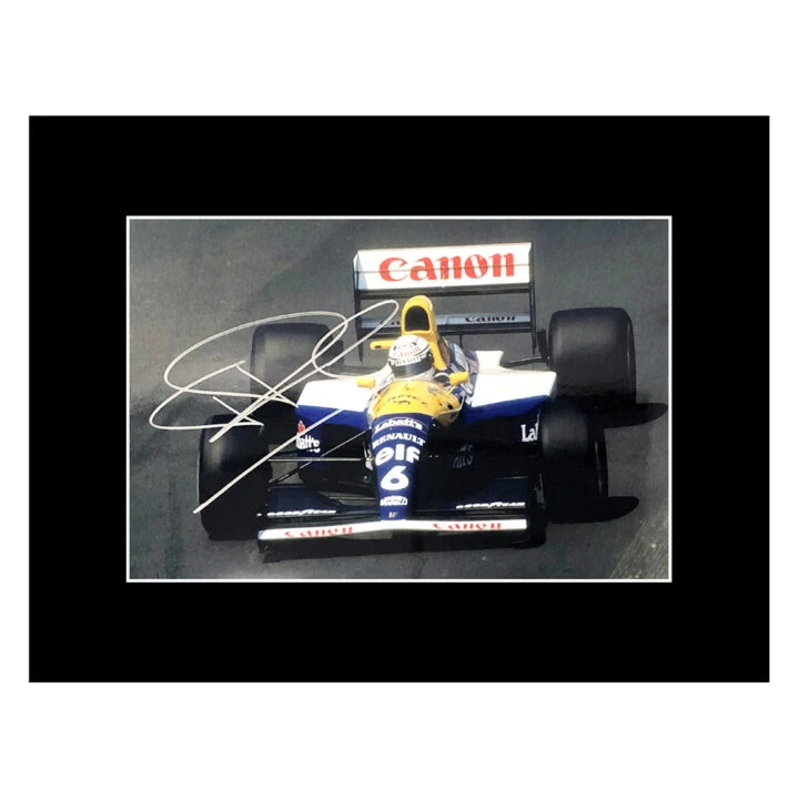 Signed Riccardo Patrese Photo Display - 16x12 Formula 1 Icon