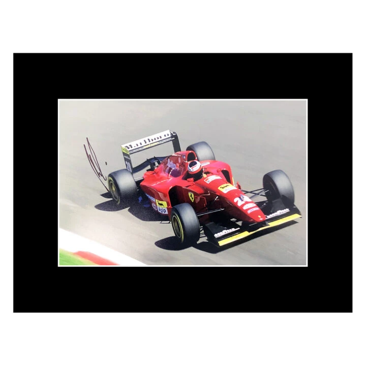 Signed Gerhard Berger Photo Display - 16x12 Formula 1 Icon Autograph