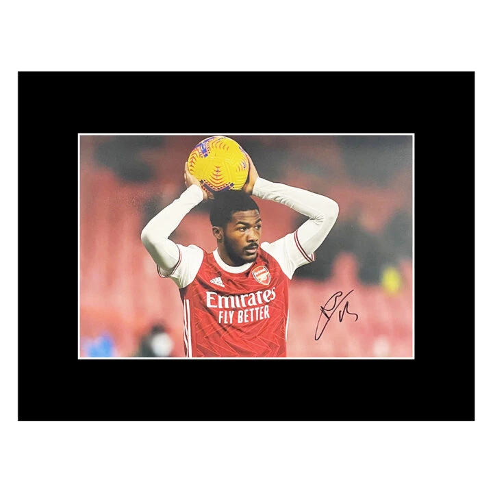 Signed Ainsley Maitland-Niles Photo Display - 16x12 Arsenal Icon