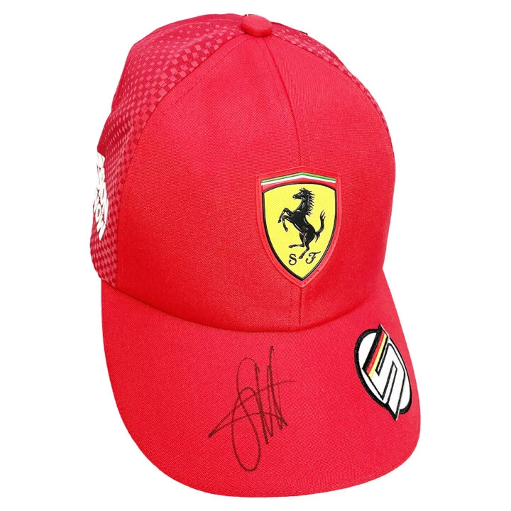 Signed Sebastian Vettel Cap - Formula One Icon