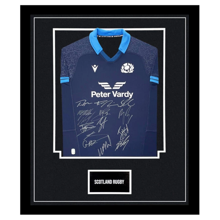 Scotland Rugby Signed Framed Shirt - Six Nations 2023