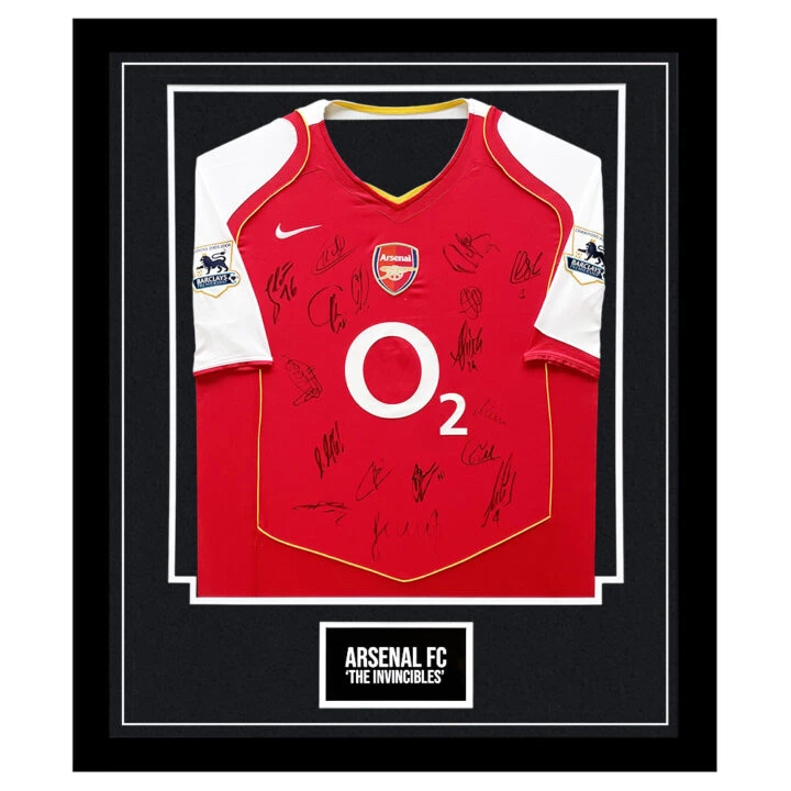 Signed Arsenal FC Framed Shirt - The Invincibles Squad