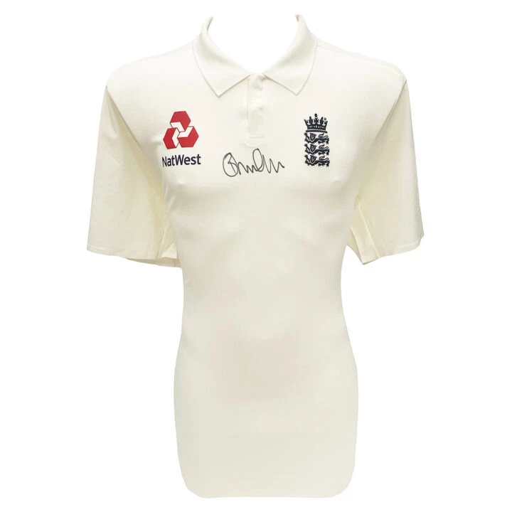 Signed Brendon McCullum Shirt - England Cricket Icon