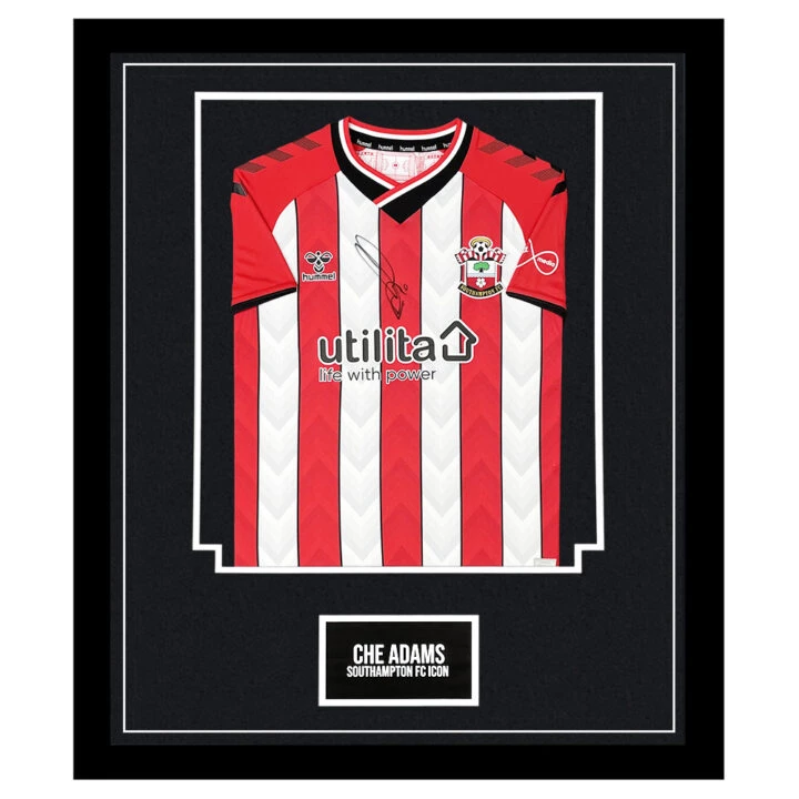 Signed Che Adams Framed Shirt - Southampton FC Icon
