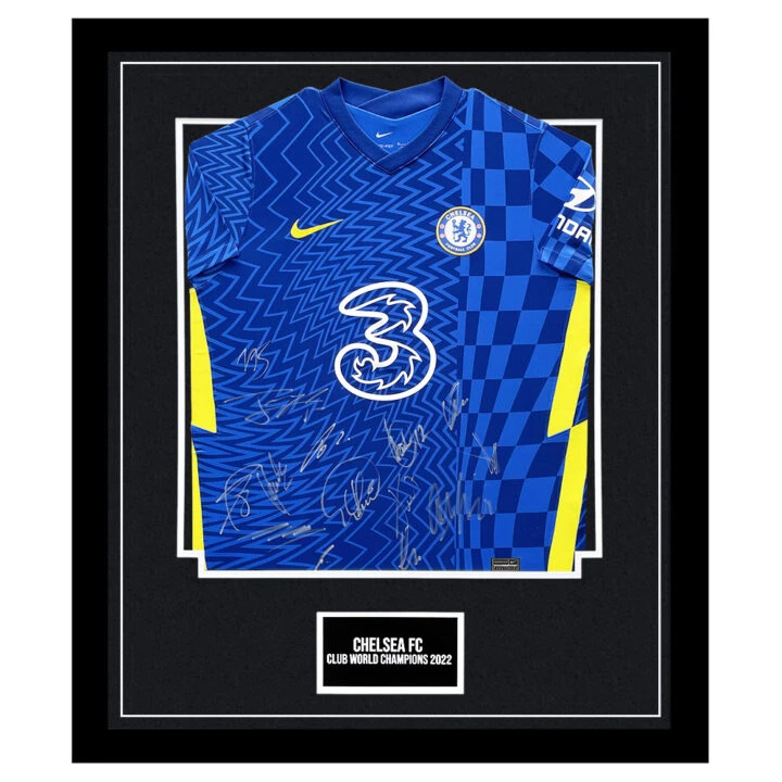 Signed Chelsea FC Framed Shirt - Club World Champions 2022
